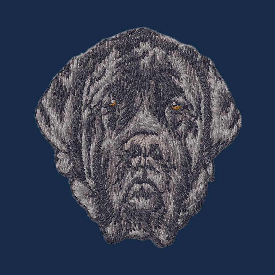 Mastiff Embroidered Men's Denim Shirt