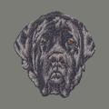 Mastiff Embroidered Wearable Blanket