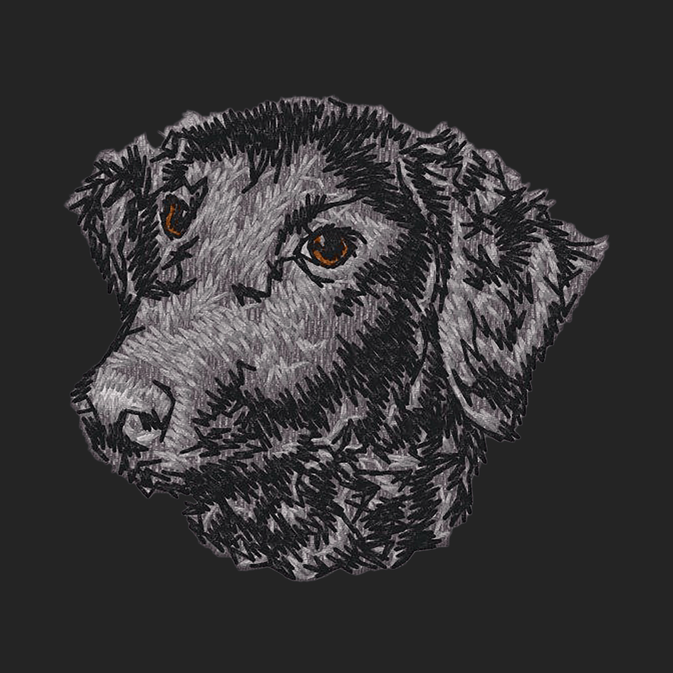 Curly-Coated Retriever Embroidered Sweatshirt Hoodie