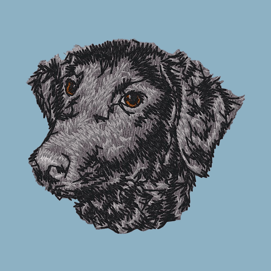 Curly-Coated Retriever Embroidered Sweatshirt Hoodie