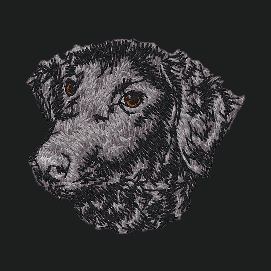 Curly-Coated Retriever Embroidered Crossbody Bag