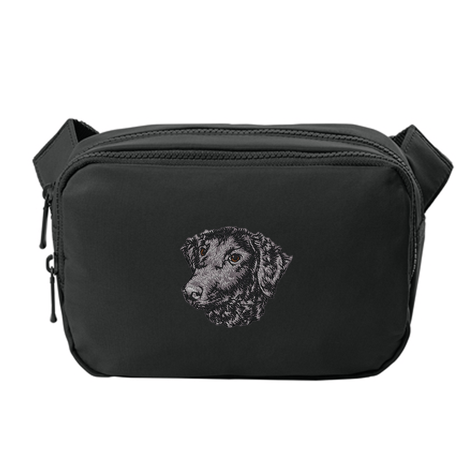 Curly-Coated Retriever Embroidered Crossbody Bag