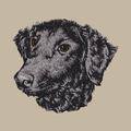Curly-Coated Retriever Embroidered Crossbody Bag