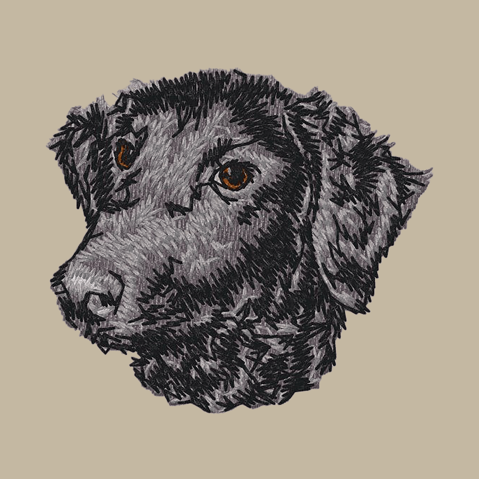 Curly-Coated Retriever Embroidered Crossbody Bag