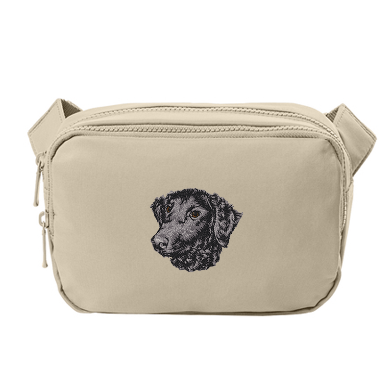 Curly-Coated Retriever Embroidered Crossbody Bag