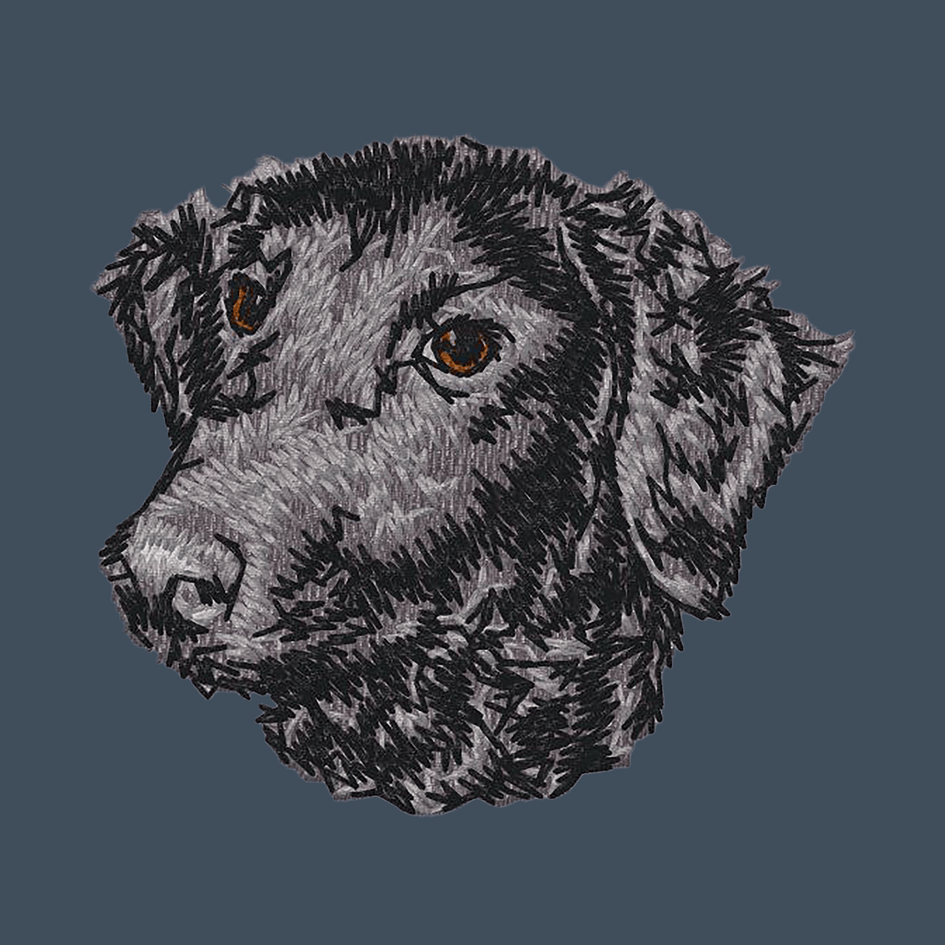 Curly-Coated Retriever Embroidered Baseball Cap