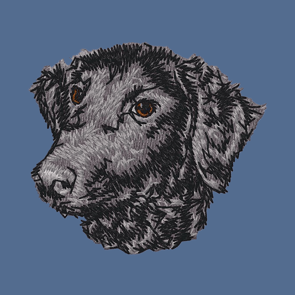 Curly-Coated Retriever Embroidered Baseball Cap