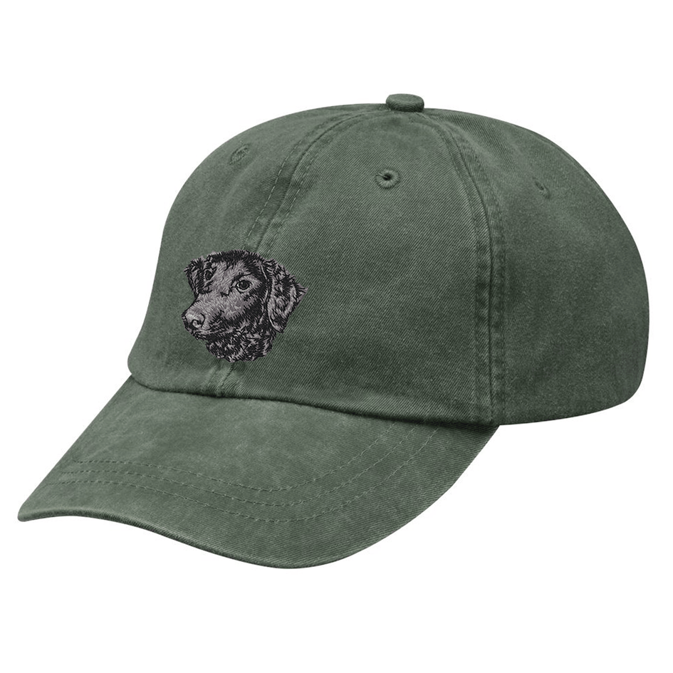 Curly-Coated Retriever Embroidered Baseball Cap