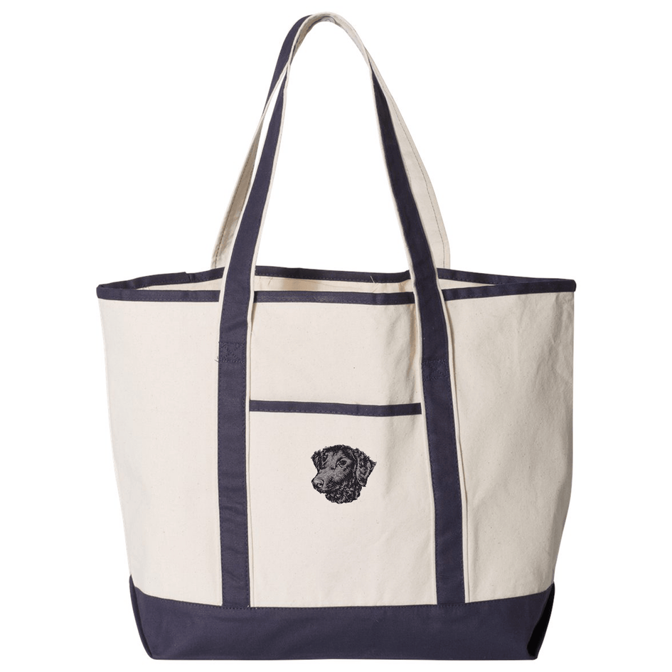 Curly-Coated Retriever Embroidered Tote