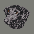 Curly-Coated Retriever Embroidered Wearable Blanket