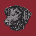 Curly-Coated Retriever Embroidered Wearable Blanket