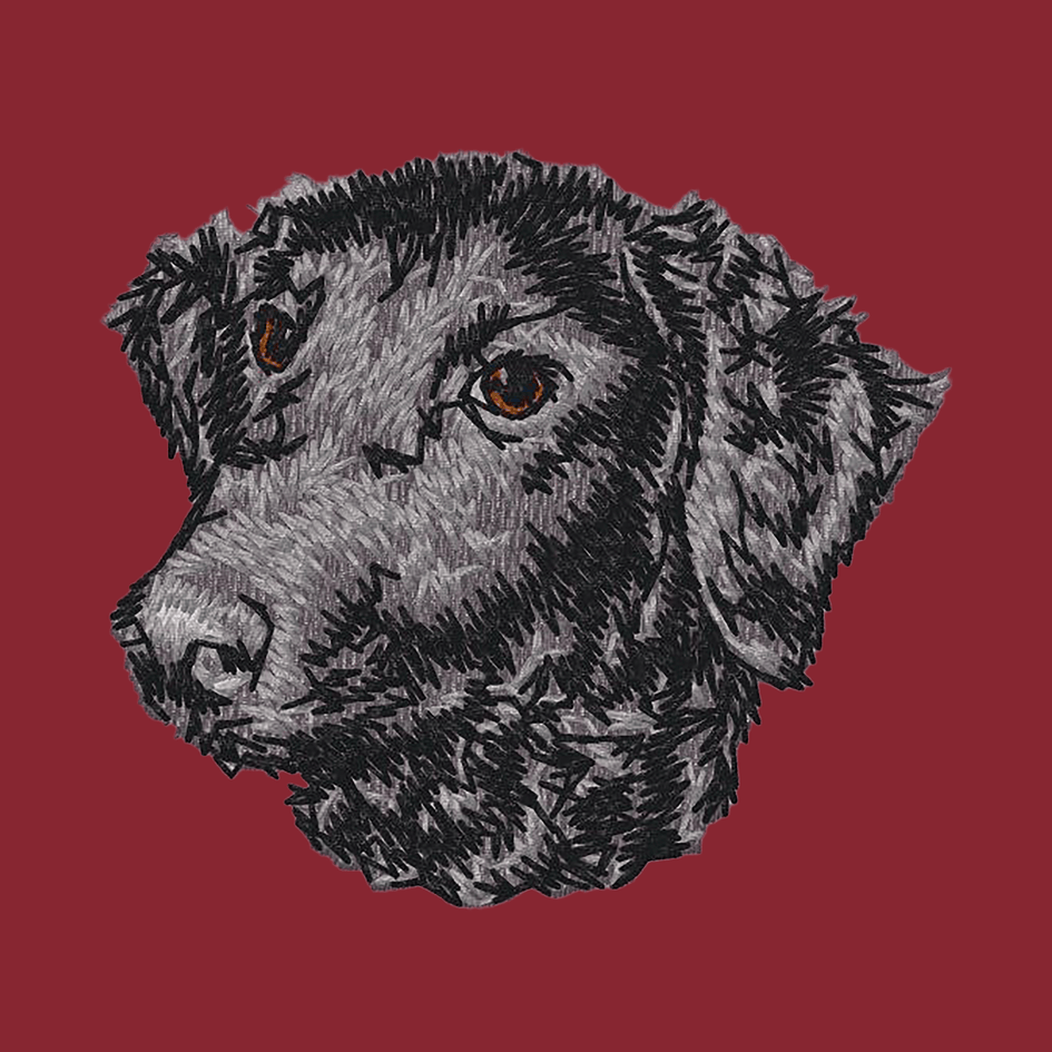 Curly-Coated Retriever Embroidered Wearable Blanket