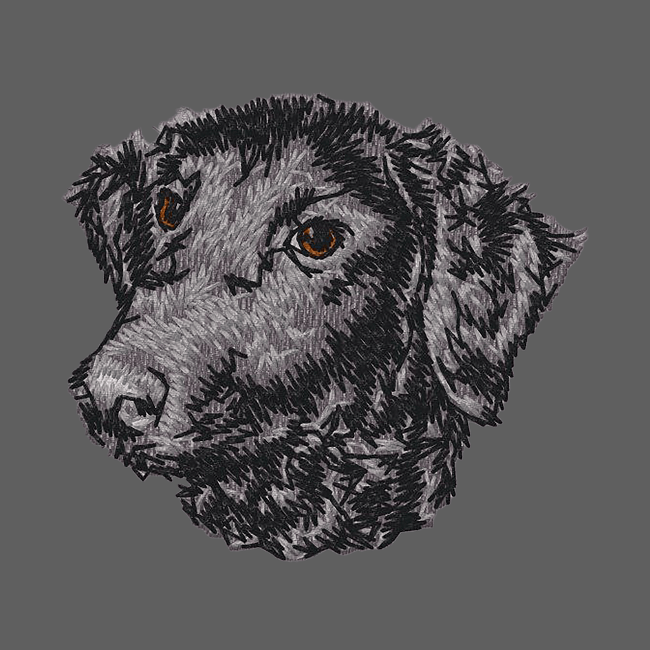 Curly-Coated Retriever Embroidered Women's Fleece Jacket