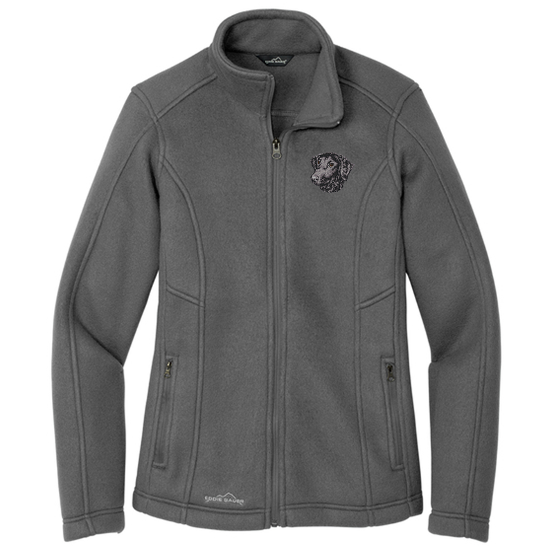 Curly-Coated Retriever Embroidered Women's Fleece Jacket