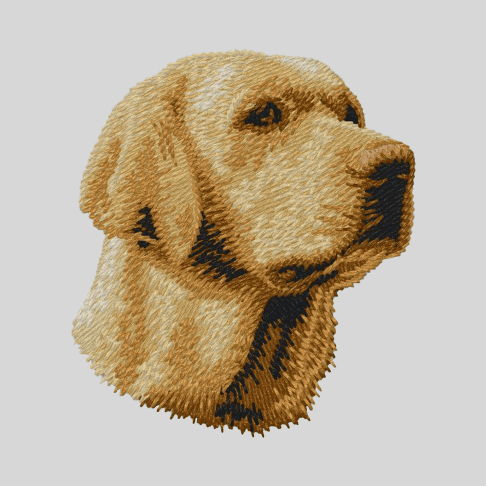 Labrador Retriever Embroidered Mock Neck Sweatshirt