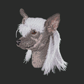 Chinese Crested Embroidered Classic Long Sleeve Shirt