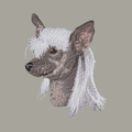Chinese Crested Embroidered Classic Long Sleeve Shirt