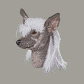 Chinese Crested Embroidered Sweatshirt Hoodie