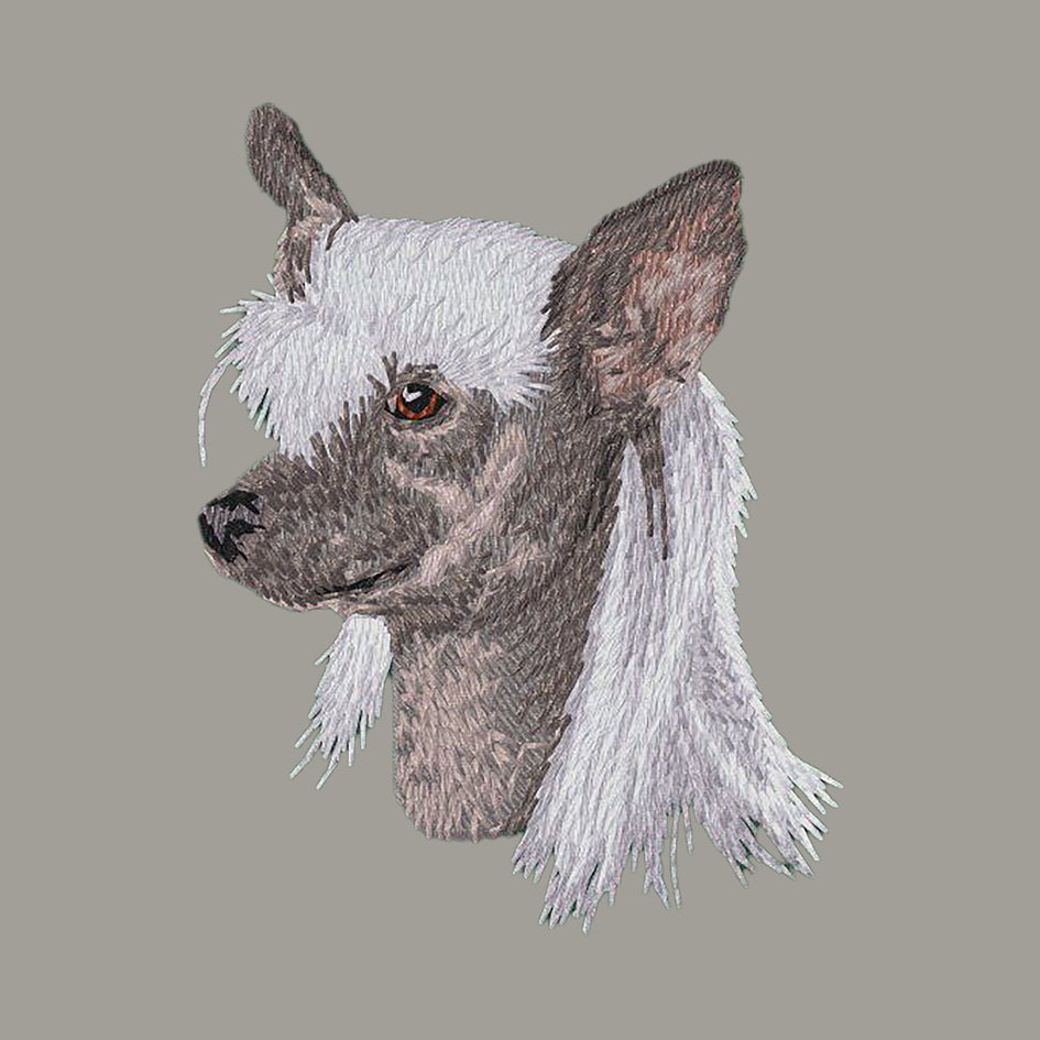 Chinese Crested Embroidered Sweatshirt Hoodie