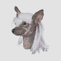 Chinese Crested Embroidered Sweatshirt Hoodie