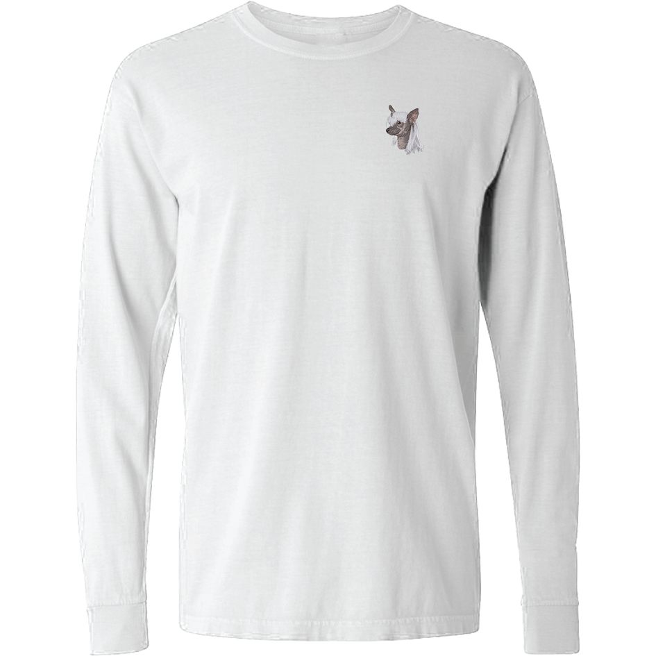 Chinese Crested Embroidered Classic Long Sleeve Shirt