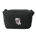 Chinese Crested Embroidered Crossbody Bag