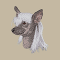 Chinese Crested Embroidered Crossbody Bag