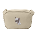 Chinese Crested Embroidered Crossbody Bag