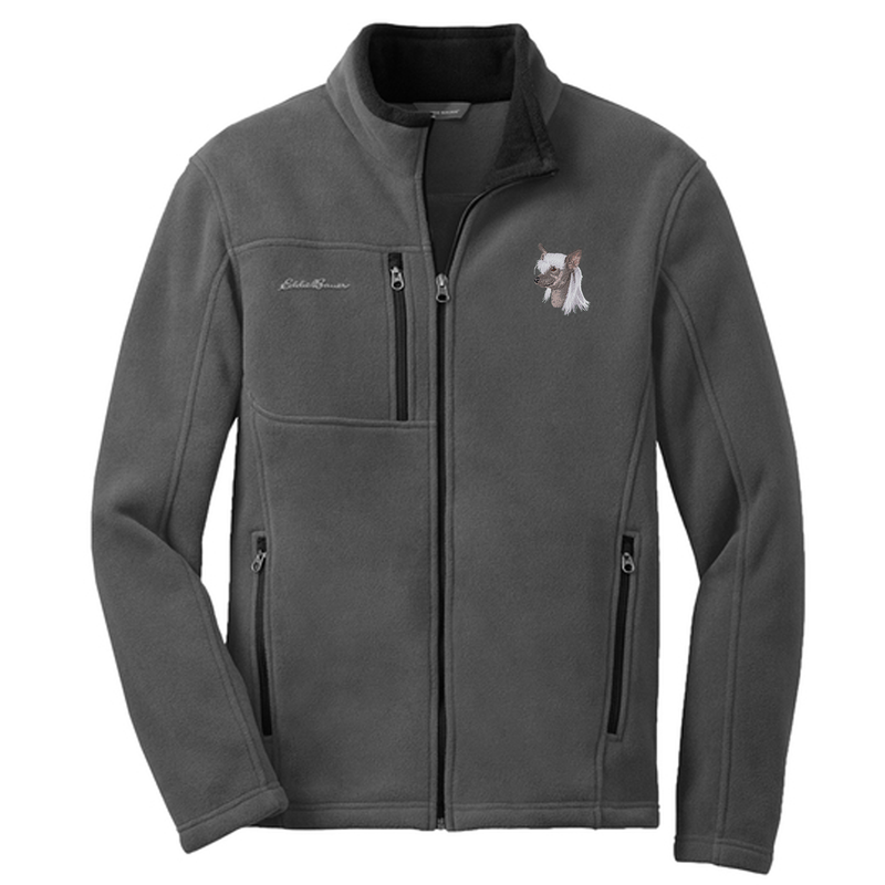 Chinese Crested Embroidered Men's Fleece Jacket