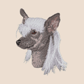 Chinese Crested Embroidered Tote