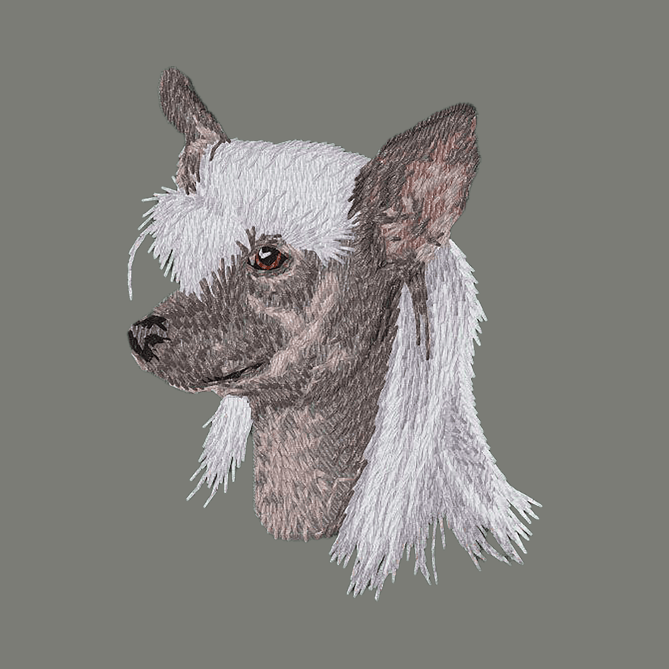 Chinese Crested Embroidered Wearable Blanket