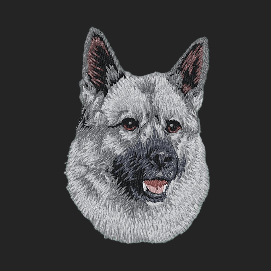 Norwegian Elkhound Embroidered Sweatshirt Hoodie
