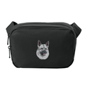 Norwegian Elkhound Embroidered Crossbody Bag