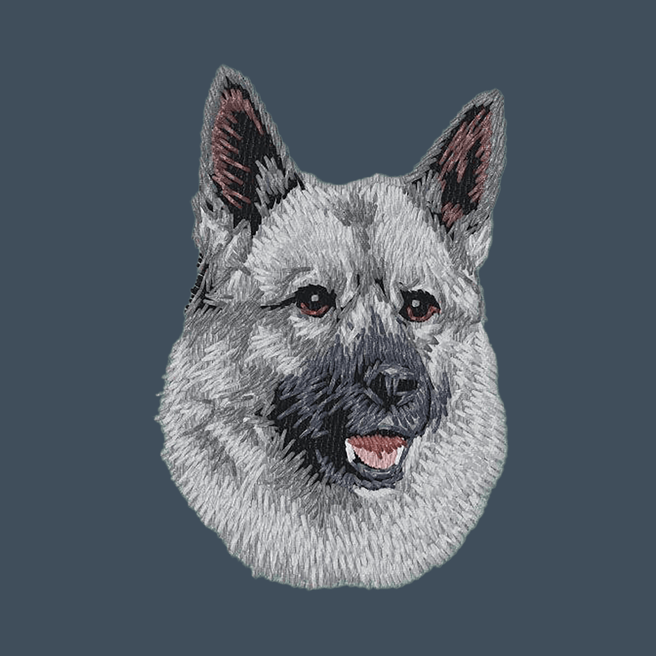 Norwegian Elkhound Embroidered Baseball Cap