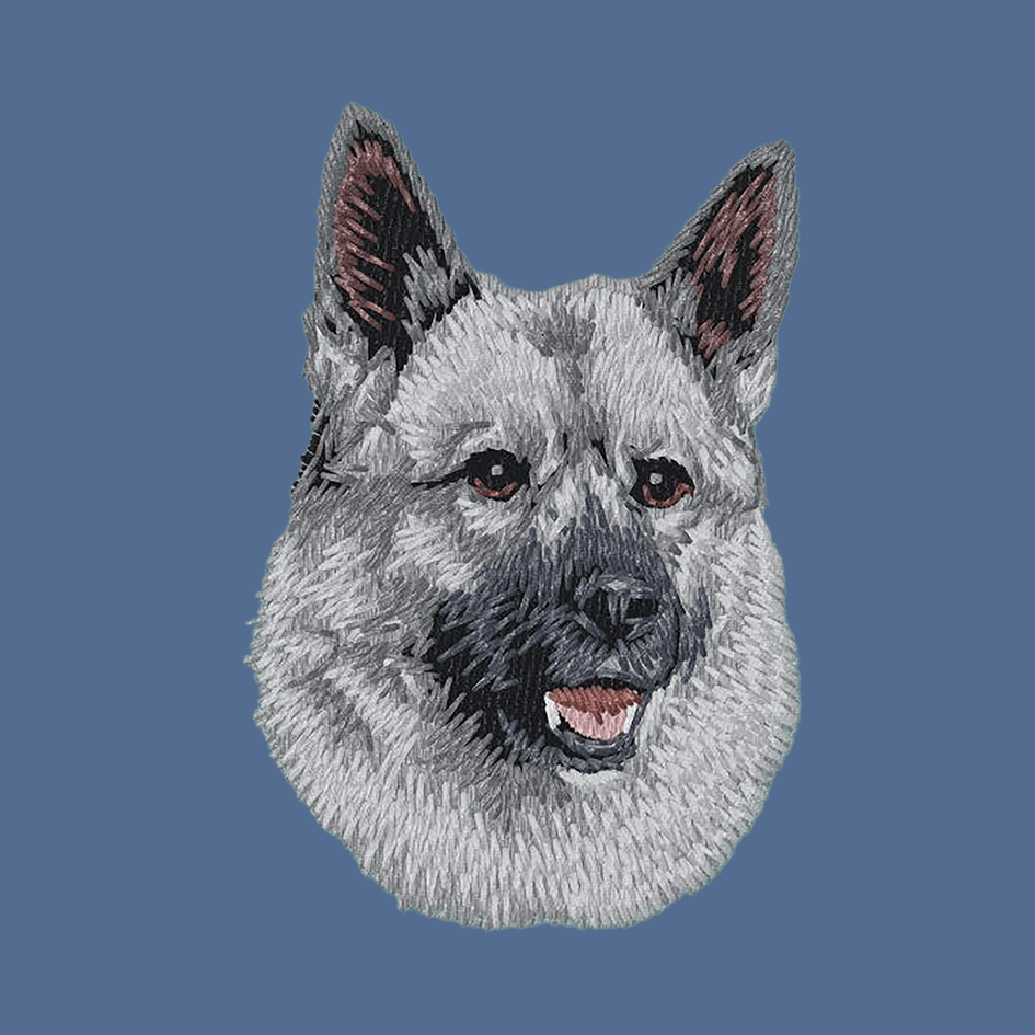 Norwegian Elkhound Embroidered Baseball Cap
