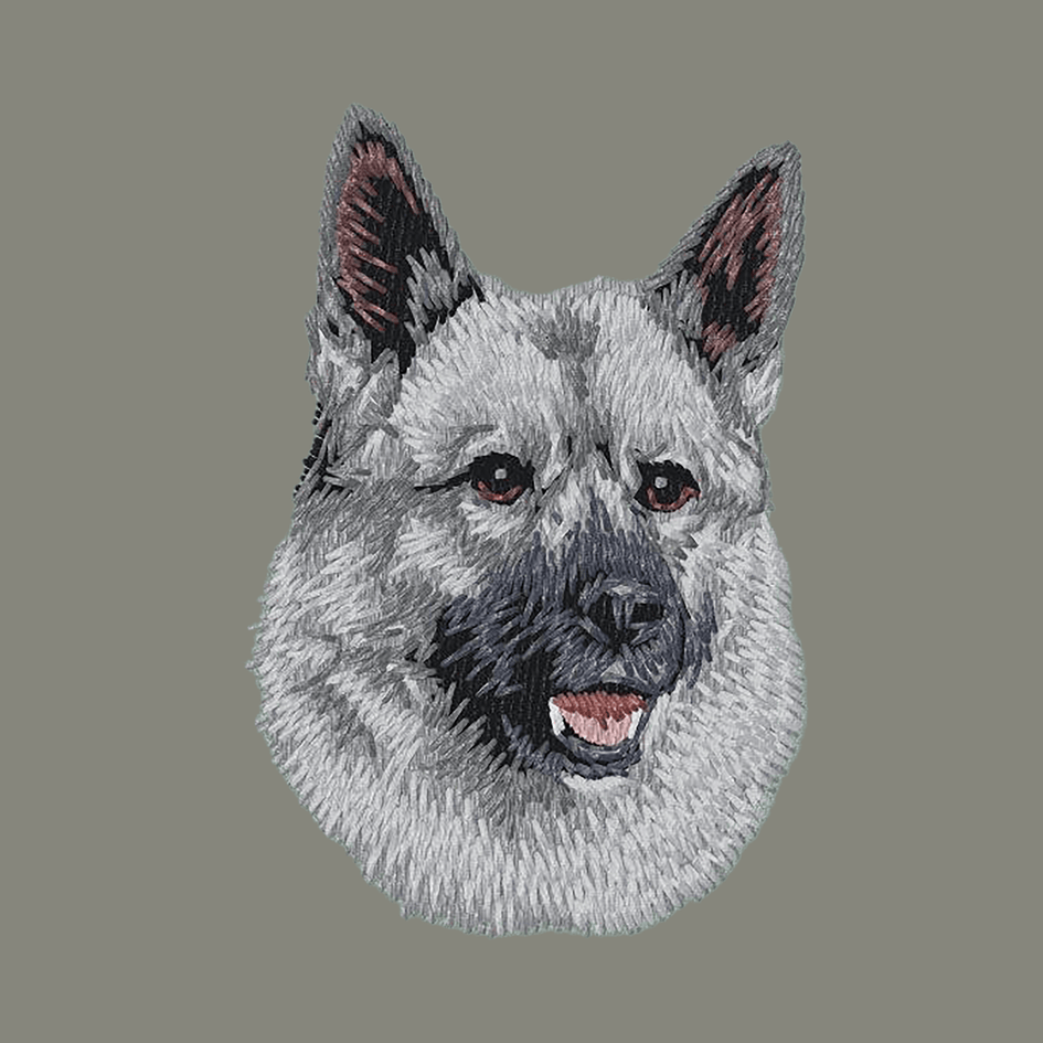 Norwegian Elkhound Embroidered Baseball Cap