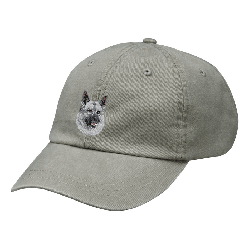 Norwegian Elkhound Embroidered Baseball Cap