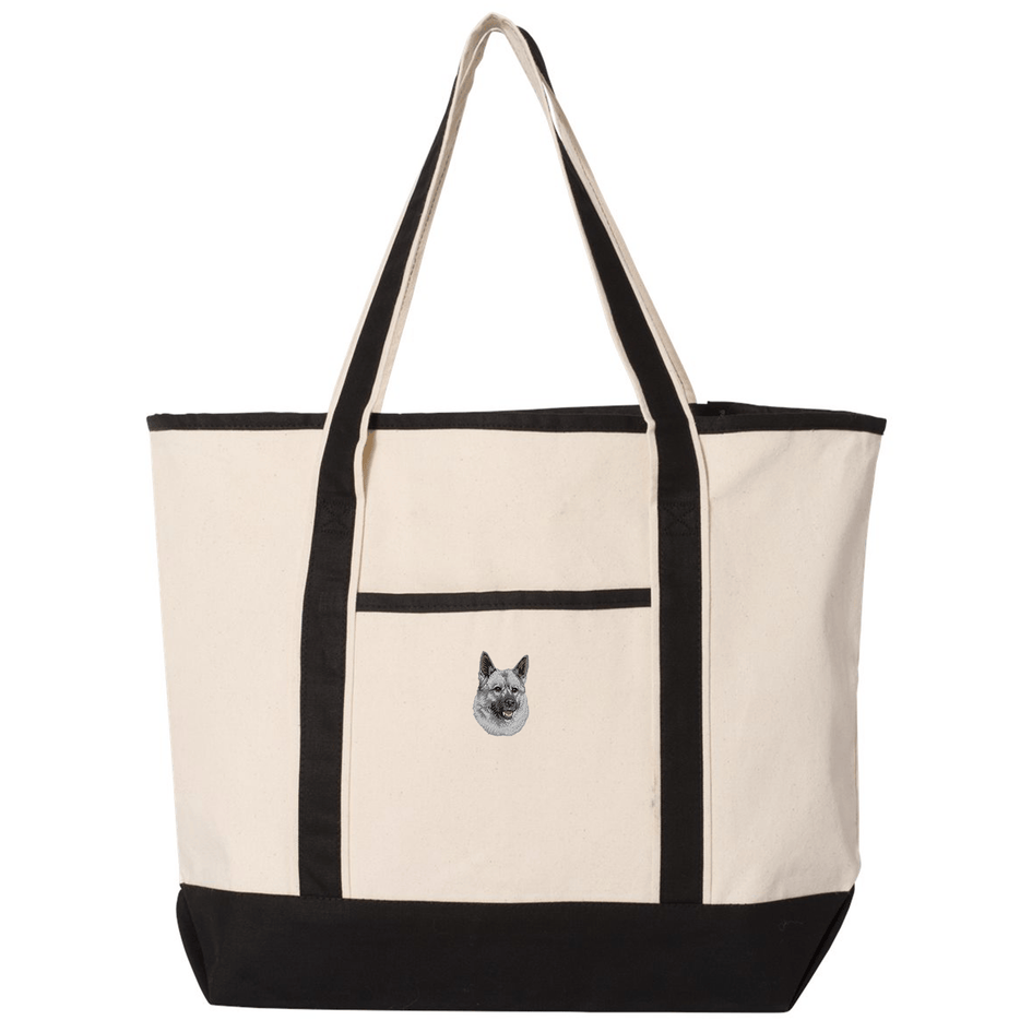 Norwegian Elkhound Embroidered Tote