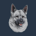 Norwegian Elkhound Embroidered Wearable Blanket