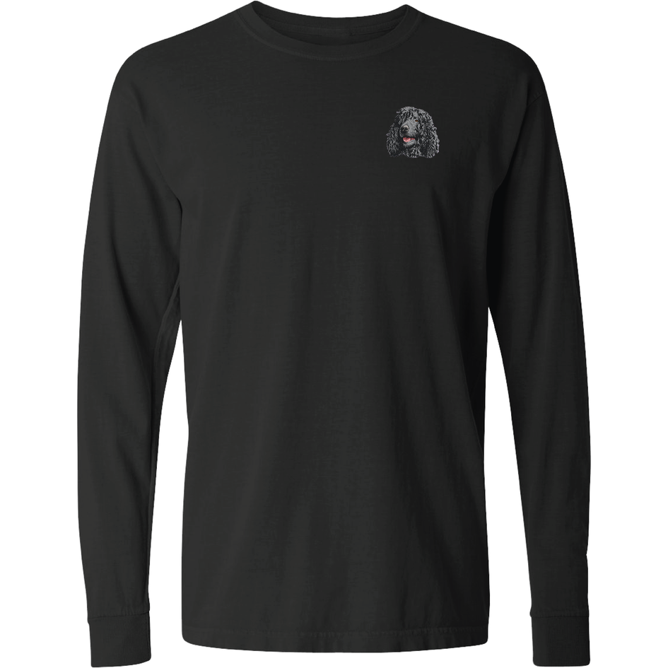 Irish Water Spaniel Embroidered Classic Long Sleeve Shirt