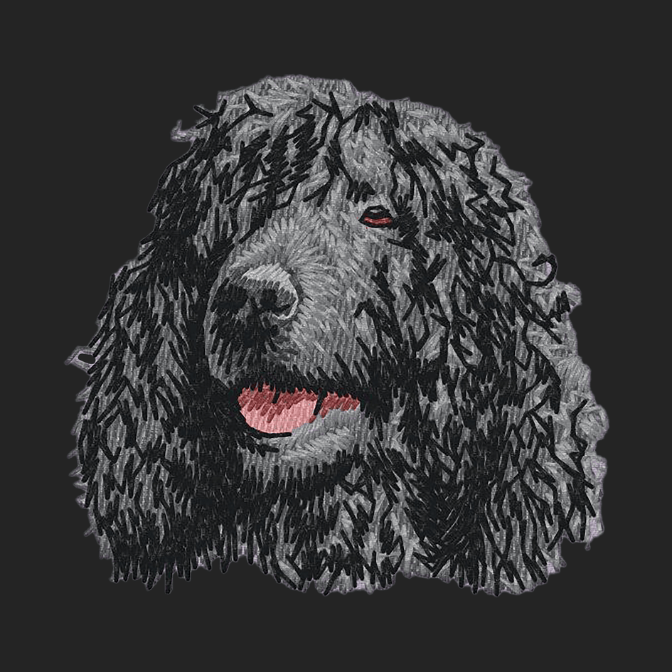 Irish Water Spaniel Embroidered Sweatshirt Hoodie