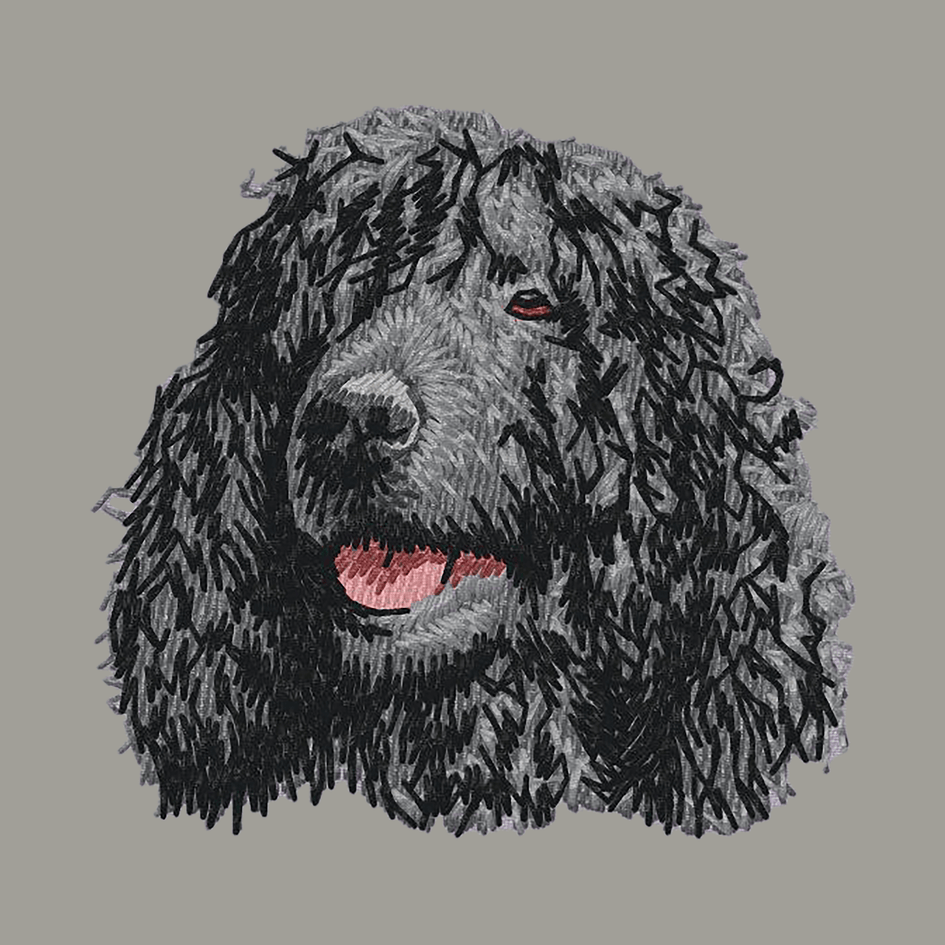 Irish Water Spaniel Embroidered Sweatshirt Hoodie