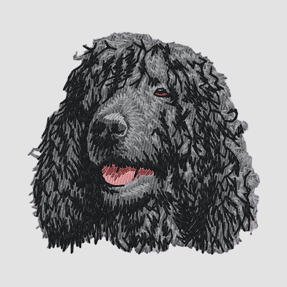 Irish Water Spaniel Embroidered Sweatshirt Hoodie