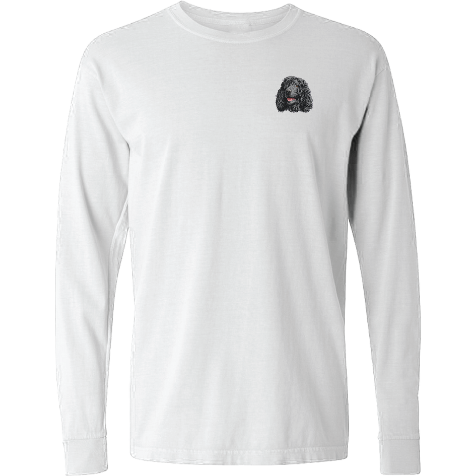 Irish Water Spaniel Embroidered Classic Long Sleeve Shirt