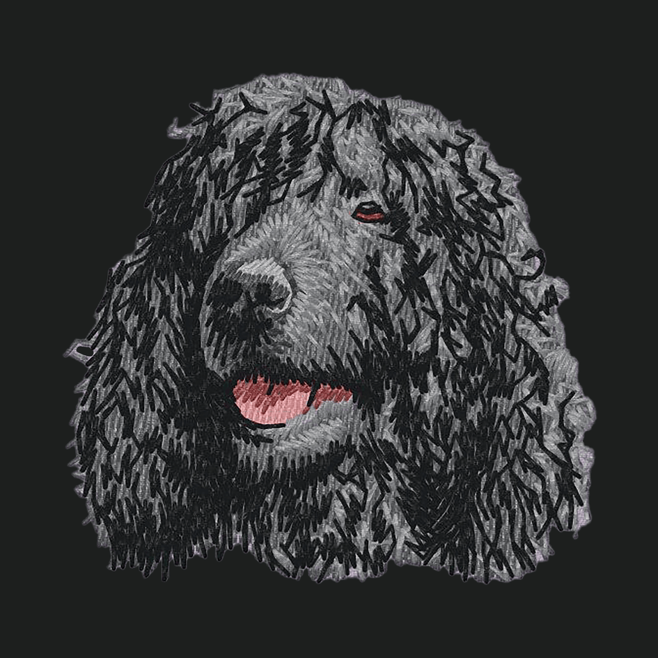 Irish Water Spaniel Embroidered Crossbody Bag