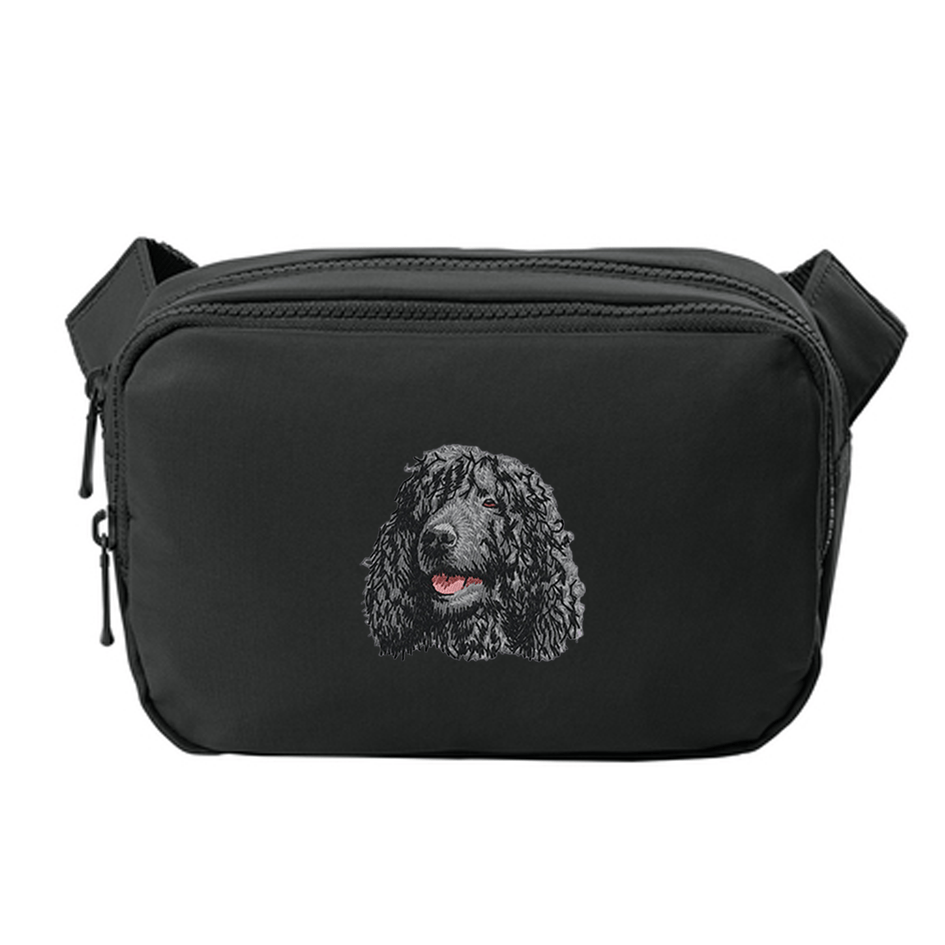 Irish Water Spaniel Embroidered Crossbody Bag