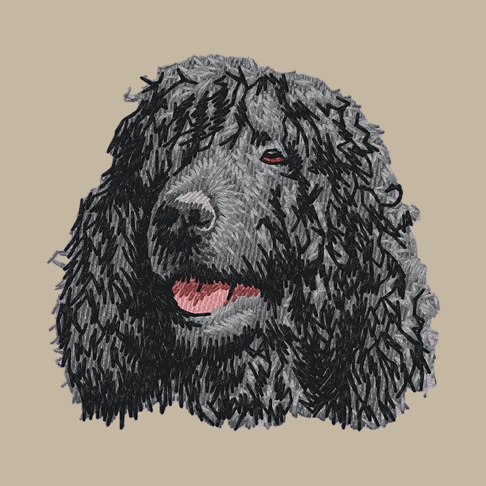 Irish Water Spaniel Embroidered Crossbody Bag