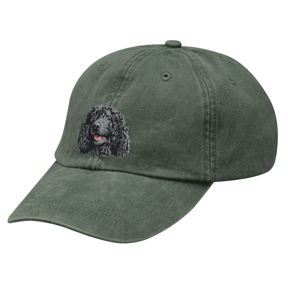 Irish Water Spaniel Embroidered Baseball Cap