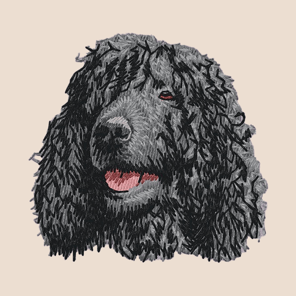 Irish Water Spaniel Embroidered Tote