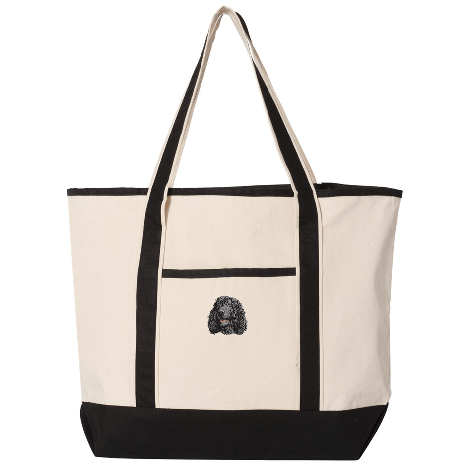 Irish Water Spaniel Embroidered Tote